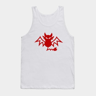 Halloween Red Bat Tank Top